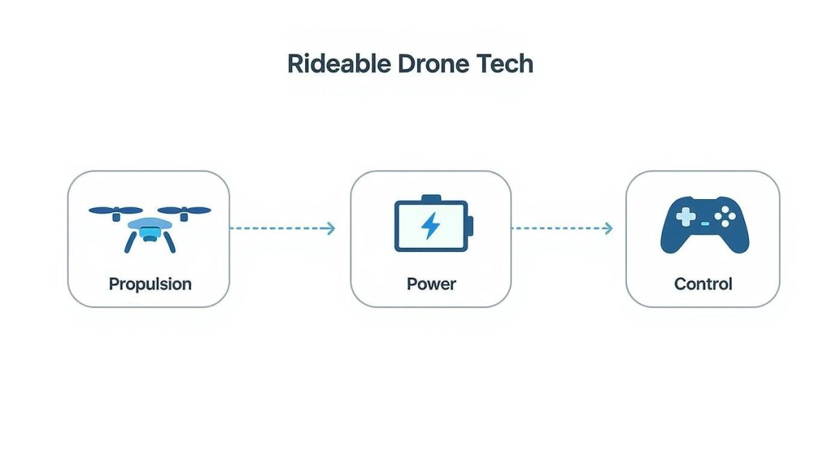Infographic about drone that you can ride