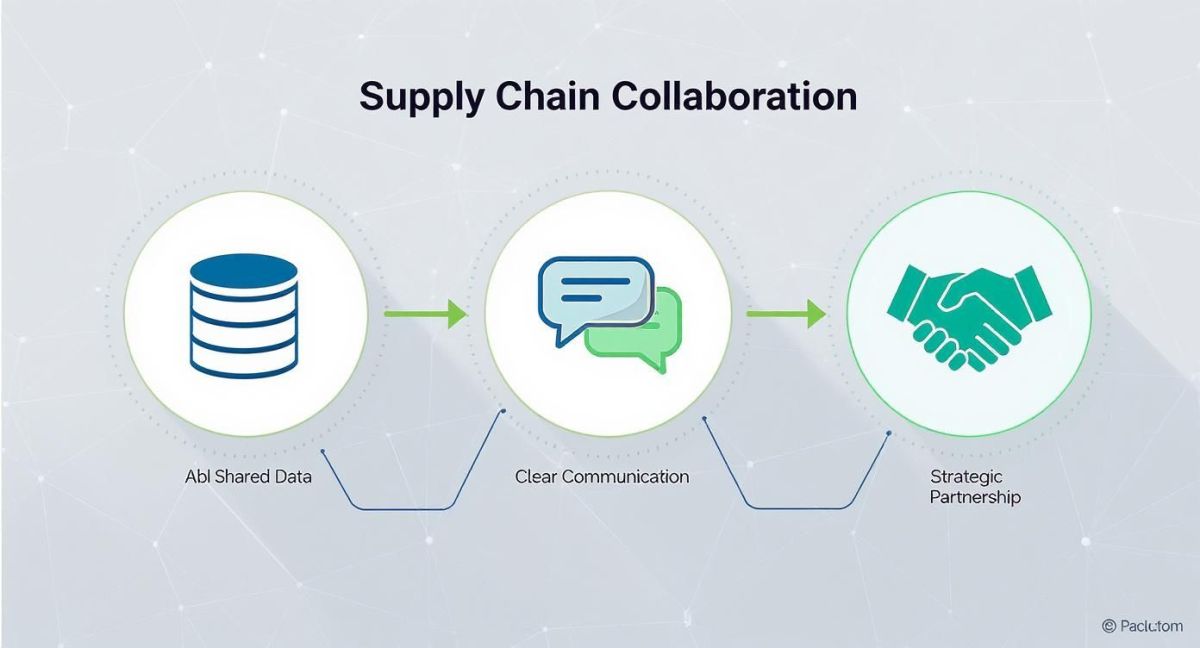Infographic about optimizing supply chain management