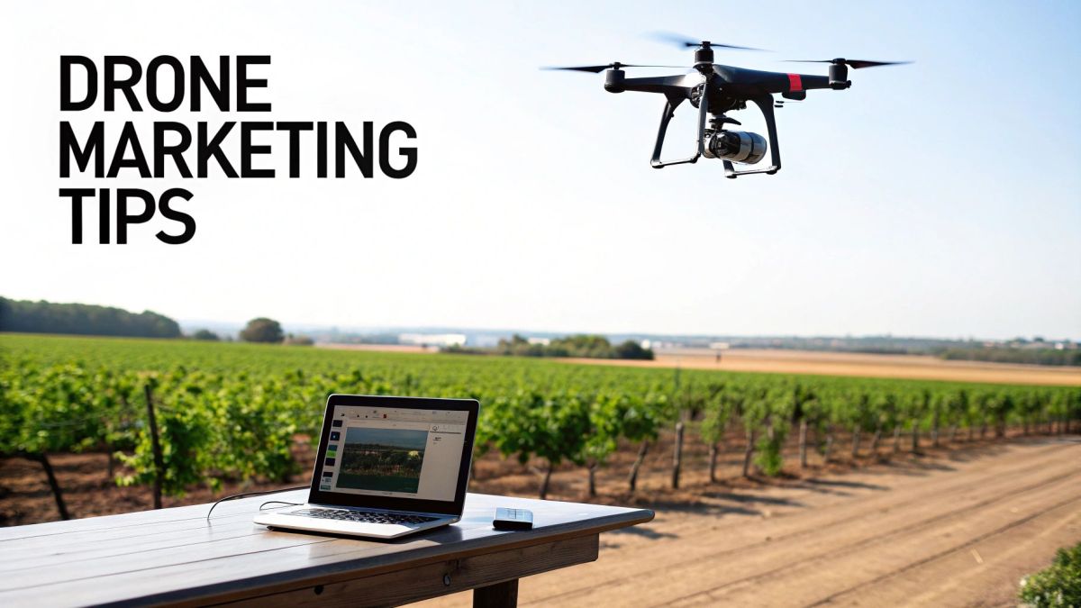 Targeted drone marketing campaign