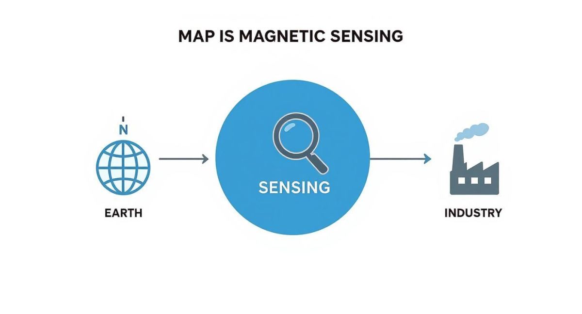 Infographic about magnetic field sensing